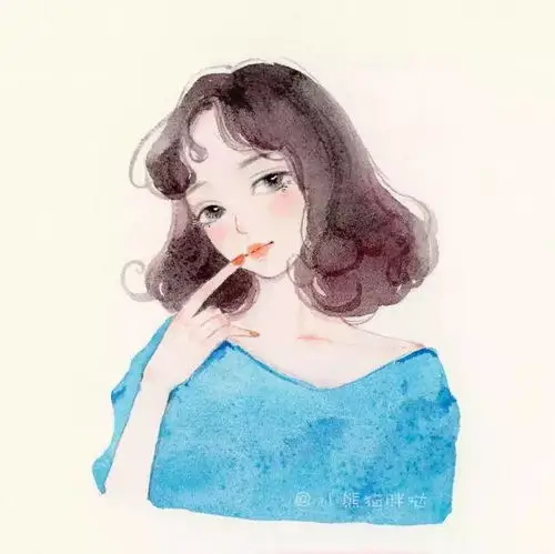 冷艳系动漫女孩头像 月见雪